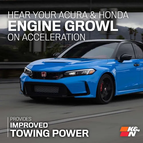 Vista 7 de K&N Sistema de admisión de aire frío: Filtro de aire de alto flujo, aumenta el rendimiento y la aceleración: Compatible con Acura/Honda 2023-2025