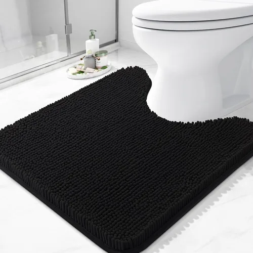 Vista 122 de Arotive Alfombras de baño de felpilla extrasuaves y absorbentes, de 24 x 16 pulgadas, lavables a máquina, parte trasera de goma antideslizante