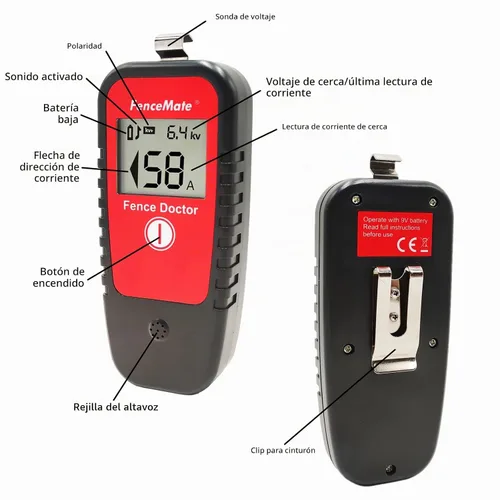 Vista 3 de FenceMate Probador de valla digital Finder para valla Volt hasta 19,9 kV