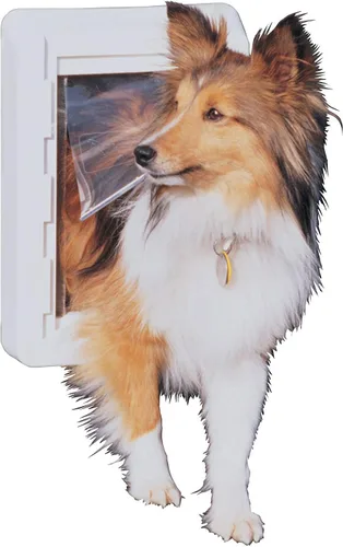 Vista 3 de IDEAL PET PRODUCTS Desde 1979 Perfect Pet - Puerta para perro de bajo consumo para todo tipo de clima, pequeña, tamaño de solapa de 5 x 9.25 pulgadas
