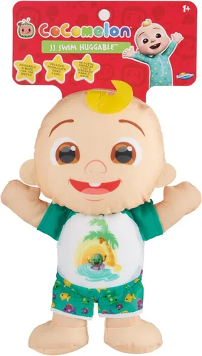 Vista 5 de SwimWays Cocomelon JJ Swim Huggable, juguetes para niños, juguetes de baño y juguetes de playa, animal de peluche flotante de agua para niños de 1