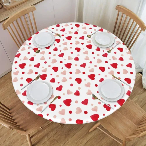 Vista 20 de Fiokroo Mantel con estampado a cuadros blancos y negros con borde elástico, mantel redondo de ajedrez, lavable, reutilizable, para cocina, comedor