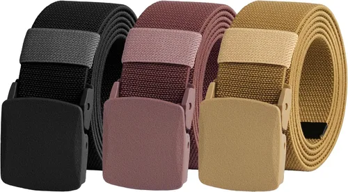 Vista 53 de UNGGJKB Men's Tactical Belt, Nylon Casual Elastic Belt, Work Belt That Can Be Cut And Adjusted