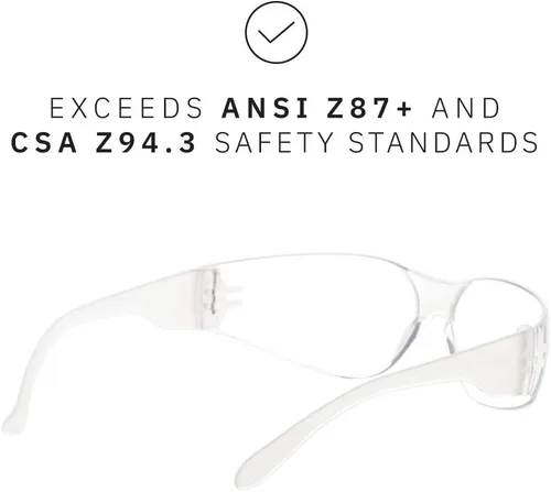Vista 4 de Gamma Ray - Gafas protectoras de seguridad para niños, paquete de 12 Claro