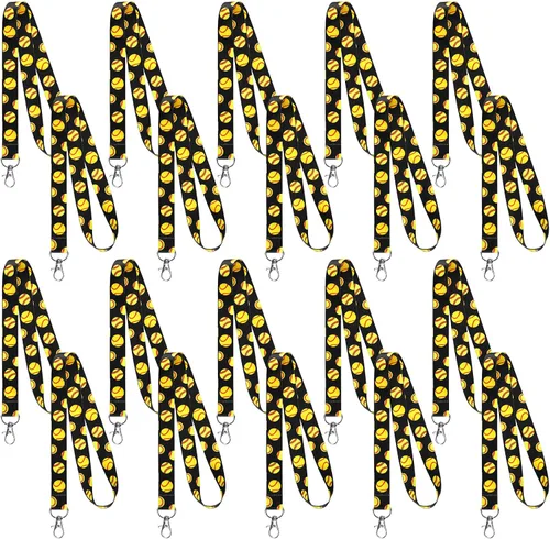 Vista 10 de Highergo 20 cordones de fútbol, sóftbol, baloncesto, fútbol, llaveros para identificación, cartera, tarjetero, soporte para llaves, cordones