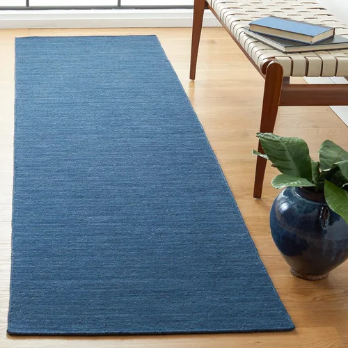 Vista 18 de SAFAVIEH Kilim Collection - Alfombra de pasillo de 2 pies 3 pulgadas x 9 pies, color beige, hecha a mano, de lana sólida, casual, ideal para zonas
