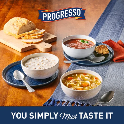 Vista 6 de Progresso Sopa tradicional de gumbo de pollo y salchicha, sin gluten, 19