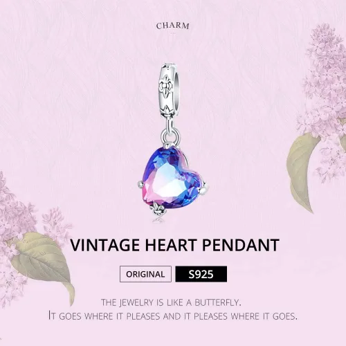 Vista 3 de MOWIMO Dije de plata de ley 925 con dije de gato de ojo malvado, atrapasueños, corazón, corazón, pata de amor, dije para pulsera original, Circonita