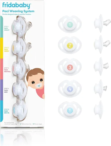 Vista 10 de Frida Baby Sistema de destete de chupete de silicona, sin BPA, sin látex