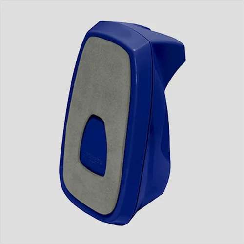 Vista 6 de Acrimet Dispensador de cinta de escritorio premium, plástico, base antideslizante (resistente) (color azul oscuro) Heavyweight non-slip base for