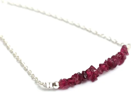 Vista 30 de Gempires Natural Chips Bar Bracelet, Energy Healing Crystals, Birthday, Gift for Her, Gemstone Jewelry 8 inch