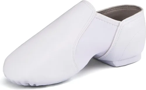Vista 8 de Linodes Suela unisex de EVA del zapato del jazz del cuero de la PU para los Negro