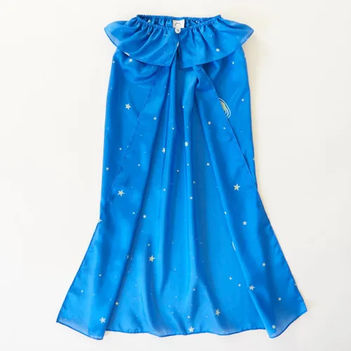 Vista 5 de Sarah's Silks - Capa de seda 100% estrella para jugar como superhéroe, princesa, hada o elfo. Banda ajustable para el cuello de 32 pulgadas de largo
