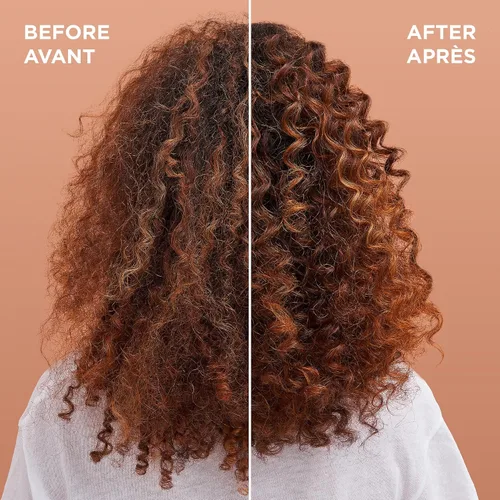 Vista 3 de Garnier Champú y Acondicionador para el Cuidado del Cabello Whole Blendes Suavizante con extracto de aceite de coco y mantequilla de cacao , Aceite