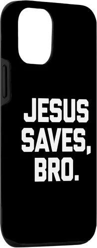 Vista 3 de iPhone 14 Jesus Saves, Bro Shirt Funny Catholic Church Christian Jesus Case