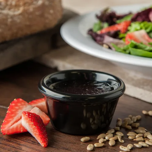 Vista 3 de Carlisle FoodService Products Ramekin Suave Melamina 2 Oz - Negro