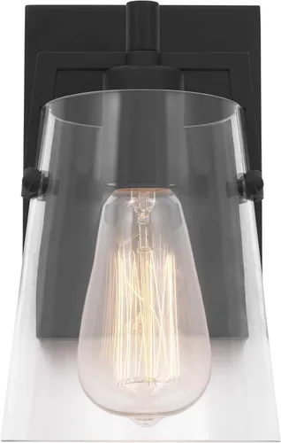 Vista 19 de Scott Living Crofton - Lámpara de pared moderna de latón satinado de 3 luces DJV1033SB, la iluminación de pared es ideal para dormitorio, luz