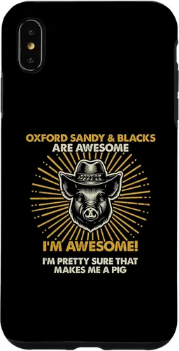 Vista 7 de iPhone 15 Pig Dad Mom Awesome - Farmer Breeder Oxford Sandy And Blacks Case