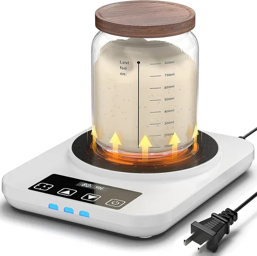 Vista 9 de Tapete calentador eléctrico de masa madre, almohadilla térmica mejorada para iniciador de masa agria, herramienta de calentador de masa madre