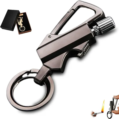 Vista 15 de Consensuts Lighter-Consensuts - Encendedor infinito permanente con llavero multiherramienta abridor de botellas para exteriores (A)