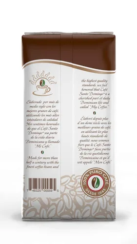 Vista 2 de Café Santo Domingo, bolsa de 16 onzas, café de grano entero, tostado medio, producto de la República Dominicana (paquete de 1)