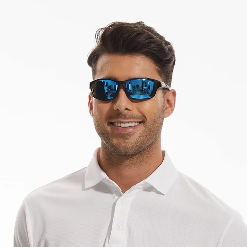 Vista 3 de Gafas de sol polarizadas con lente de vidrio Bnus Corning para hombres y mujeres italiana hecha w. Opción de lente de plástico de alto rendimiento
