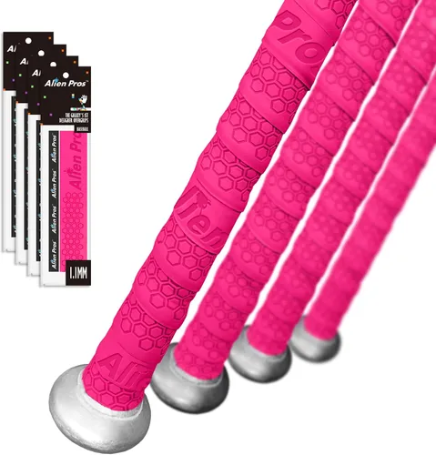 Vista 9 de ALIEN PROS - Cinta de agarre para bate de béisbol (2 agarres/4 agarres), 1.1 mm, precortada y sensación Pro – Reemplazo para agarre de bate