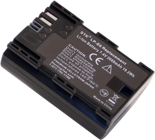 Vista 6 de STK LP-E6, batería para Canon 5D Marca II III y IV, cámaras 70D, 5Ds, 6D, 5Ds, 80D, 7D, 60D, 5Ds R DSLR, empuñaduras BG-E14, BG-E13, BG-E11, BG-E9