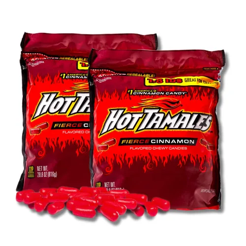 Vista 7 de Mike & Ike - Frutas originales - Caramelos masticables surtidos - Bolsa resellable de 1.8 libras