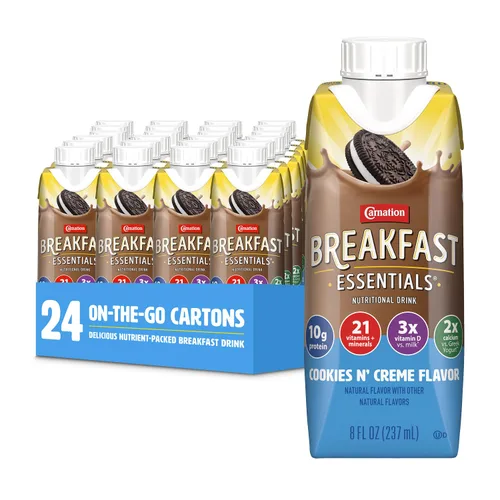 Vista 7 de Carnation Breakfast Essentials - Bebida lista para tomar sabor Classic French Vanilla en botella de cartón de 8 onzas líquidas