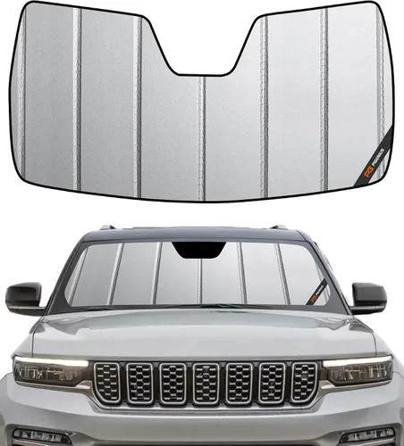 Vista 17 de Pigenius Parasol para parabrisas para Jeep Grand Cherokee 2008-2010 - Parasol para ventana delantera, protección