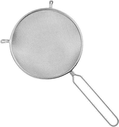 Vista 12 de Lurrose Cucharón ranurado de malla de acero inoxidable de 10 pulgadas, mango largo, para servir alimentos, drenaje, colar, alimentos calientes
