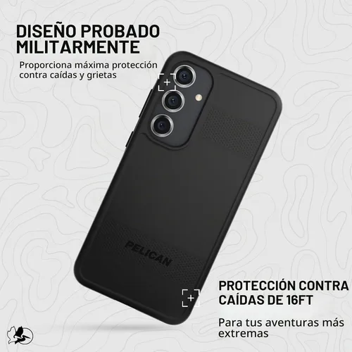 Vista 4 de Pelican Protector - Funda para Samsung Galaxy S24 Plus [6.7 pulgadas] [protección contra caídas MIL-STD de 16 pies] [carga inalámbrica] Funda