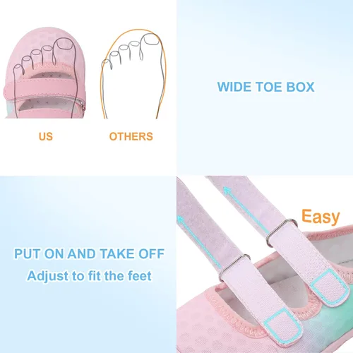 Vista 4 de relxfeet Zapatos de agua para niños y niñas, sandalias descalzas para niños al aire libre, calcetines acuáticos de secado rápido, zapatos ligeros