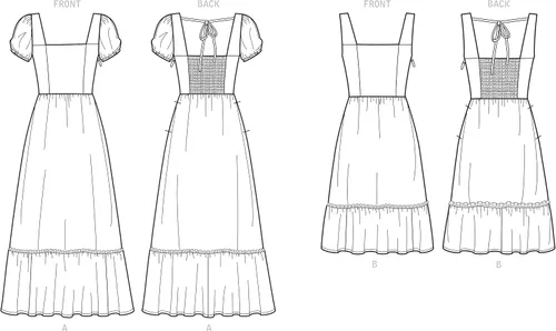 Vista 3 de New Look N6692 - Patrón de costura para vestidos de mujer, tallas 6-18