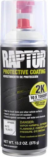 Vista 10 de Raptor - Juego de 4 colores 1 galón US Revestimiento en aerosol para caja de camión, resistente a impactos, arañazos y rayos UV, gris basalto