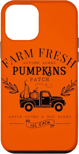 Vista 16 de Funda de otoño vintage para iPhone 14 Pro Farm Fresh Pumpkin