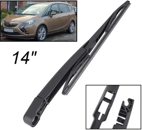 Vista 2 de Rear wiper blade and wiper arm 14" for Opel for Zafira C 2011-2019 car rear wiper