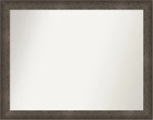 Vista 626 de Amanti Art Espejo de pared personalizado no biselado (25 x 25 pulgadas), marco de bronce acentuado, varios tamaños personalizados, espejo de baño