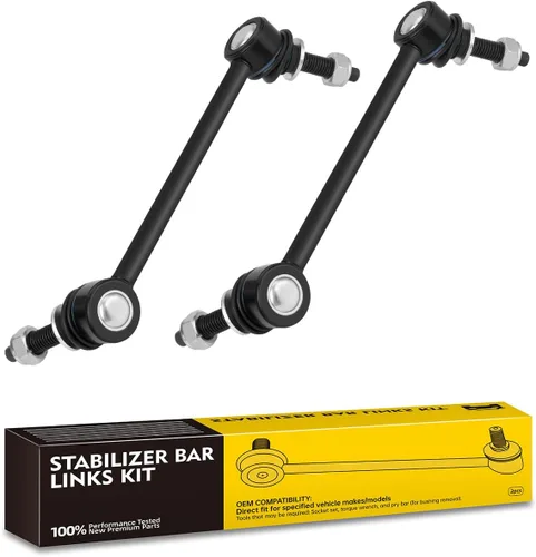Vista 28 de TOVASTY 2 piezas eslabones de barra estabilizadora compatibles con Chevy Silverado 1500 2007-2016, Avalanche 07-13, Suburban 15-16, compatibles