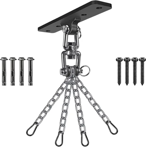 Vista 9 de Dolibest Colgador de vigas de acero resistente, soporte para bolsa pesada, colgador de bolsa pesada I Beam para percha de saco de boxeo