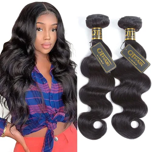 Vista 15 de QTHAIR Extensiones de cabello humano brasileño ondulado de grado 18A #613 con cierre de encaje HD 4x4
