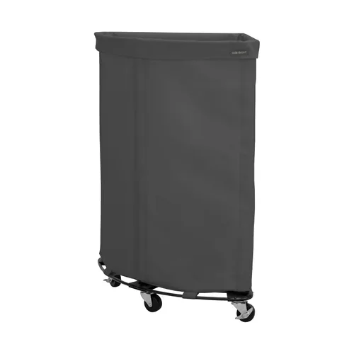 Vista 8 de Seville Classics - Cesta de lona resistente con ruedas para lavandería comercial