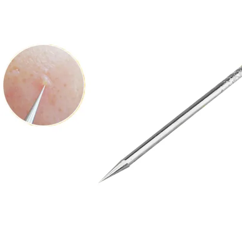 Vista 4 de Kit de herramientas para eliminar espinillas negras, 9 piezas, herramienta extractora de espinillas Comedone, kit de acné para puntos negros