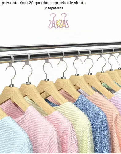 Vista 7 de AIODE Estante de secado de ropa para ropa plegable sin instalación Estante ajustable de acero inoxidable para ropa