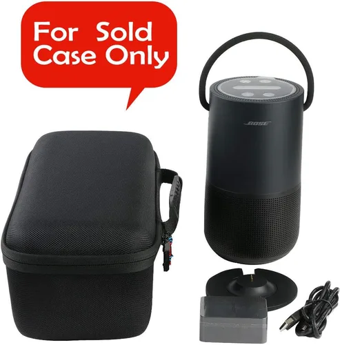 Vista 8 de khanka Estuche rígido para altavoz inteligente Bose Square Triple, cuadrado Cuadrado Triple Negro