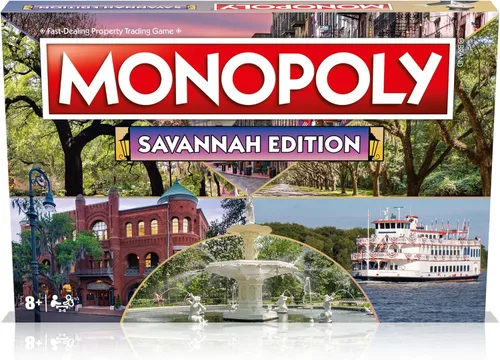 Vista 6 de Juego de mesa Monopoly - Savannah Edition: 2-6 jugadores, juegos de mesa familiares para niños y adultos, juegos de mesa para niños de 8 años