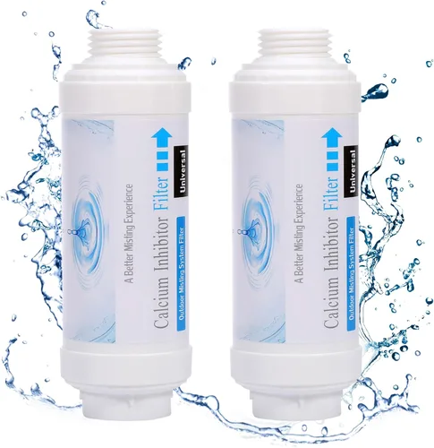 Vista 8 de Yoption Filtro inhibidor de calcio, filtro de sistema de nebulización al aire libre, para evitar la acumulación de escamas y obstrucciones