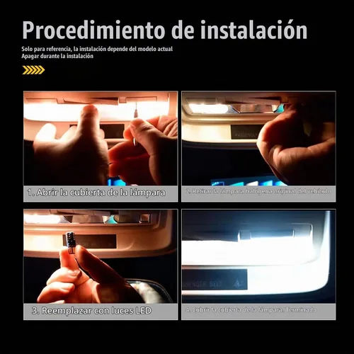 Vista 6 de 20 luces LED para techo de automóvil, 12 V, impermeables, de policarbonato de doble punta, luces de lectura interior de vehículo, accesorios
