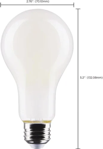 Vista 3 de Satco Bombilla LED A21 de base media equivalente a 150 W de 4000 K, 1 unidad